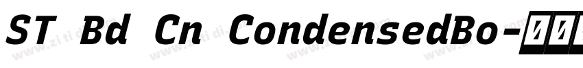 ST Bd Cn CondensedBo字体转换